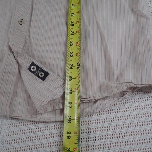 Alab Clothing Company Button Up Pink Shirt w/ Embroidery on Shoulder Size: Large - Picture 7 of 8
